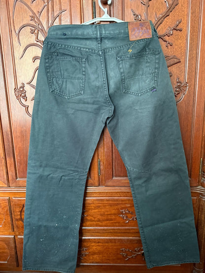 PRPS Men's Black Gray Straight Jeans