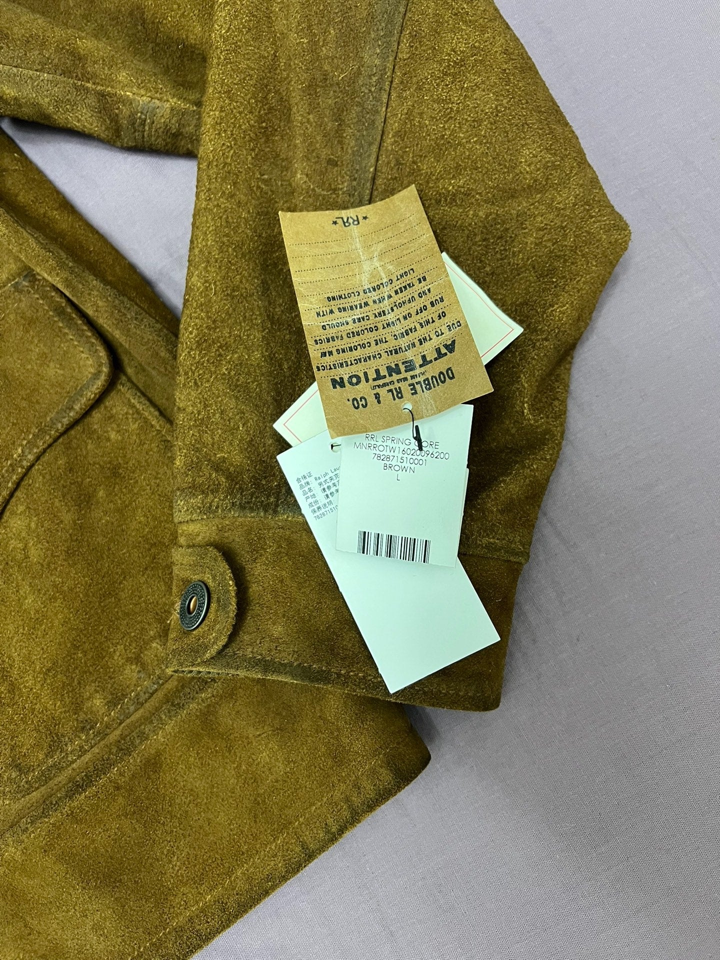 RRL 507 Three-Pocket Leather Jacket