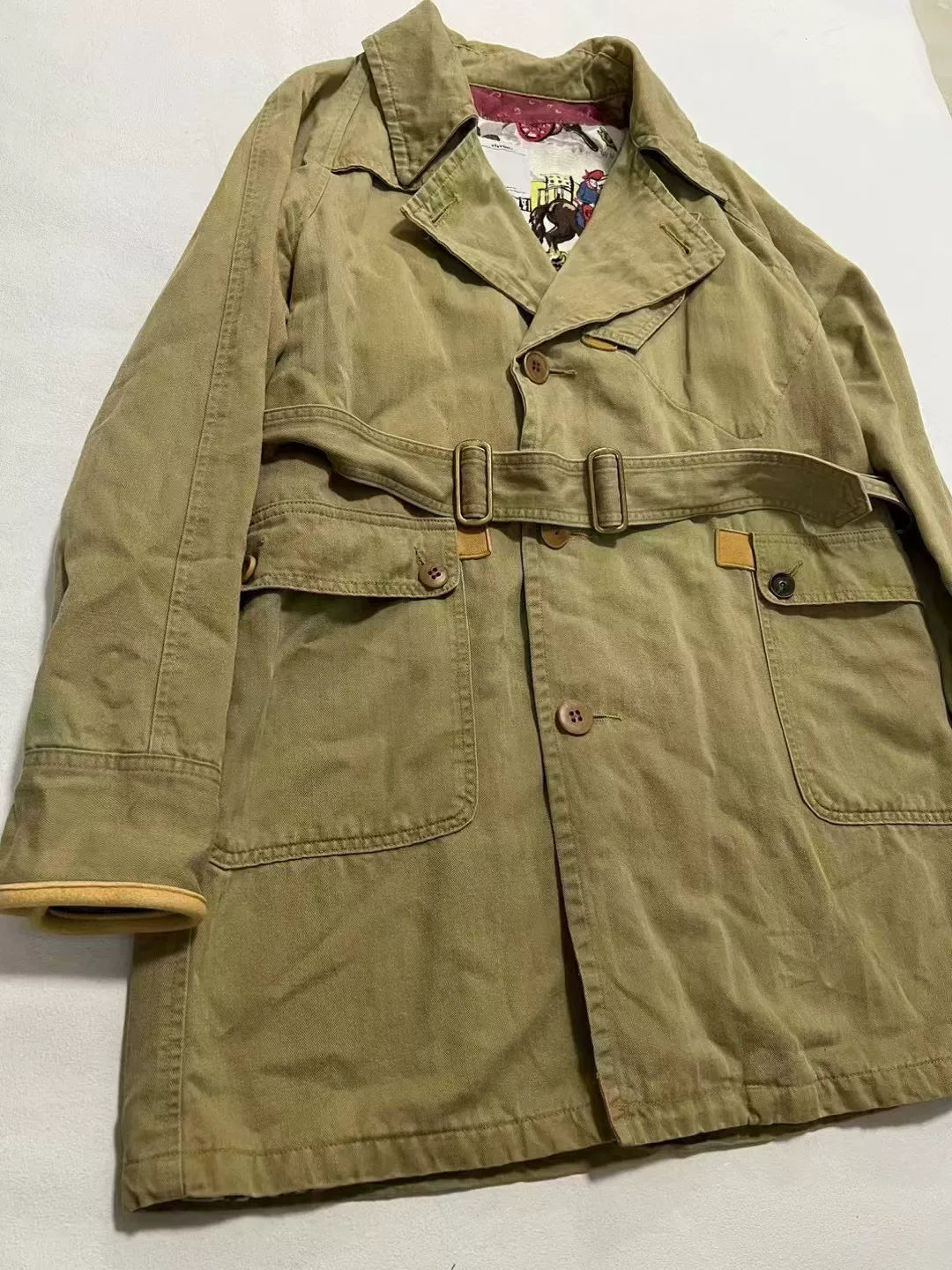 visvim 14AW HENDEE TRENCH HERRINGBONE