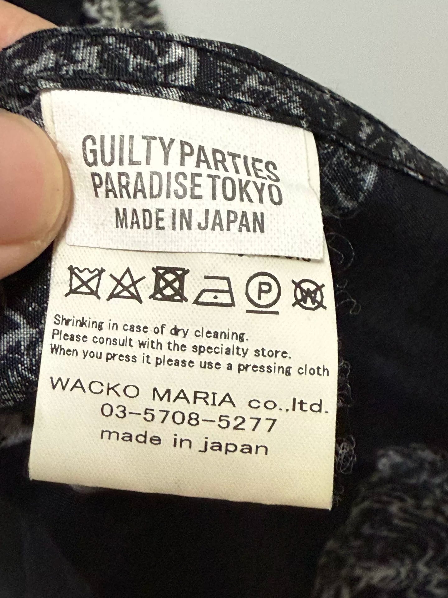 WACKO MARIA The Guilty Parties Tiger Shirt