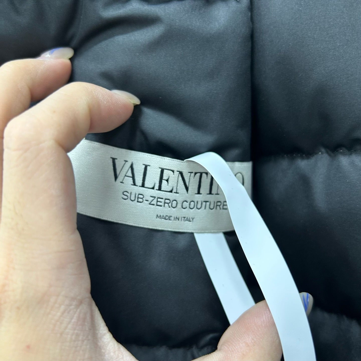 valentino color-blocked quilted jacket