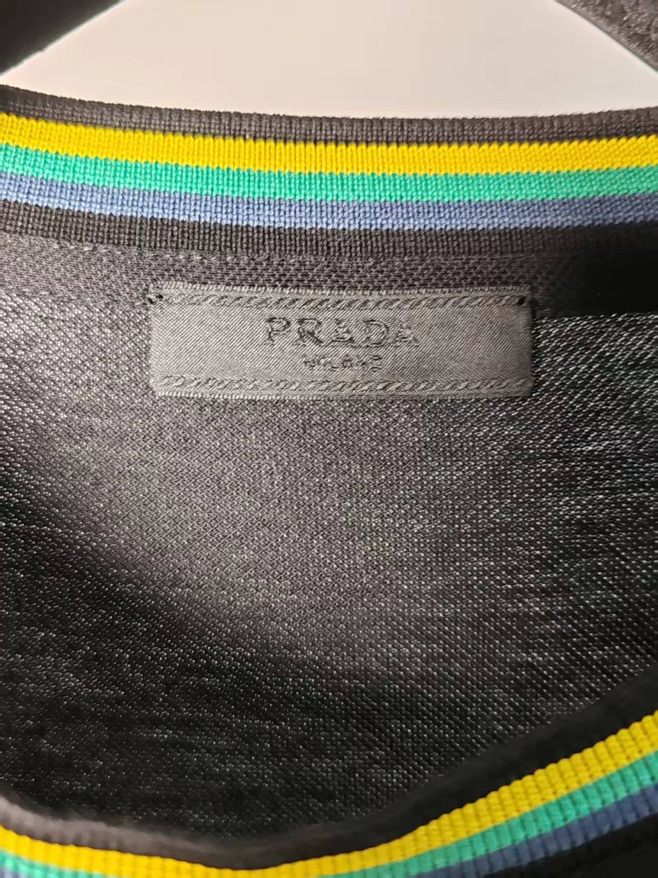 Prada Large Logo Short Sleeve Top