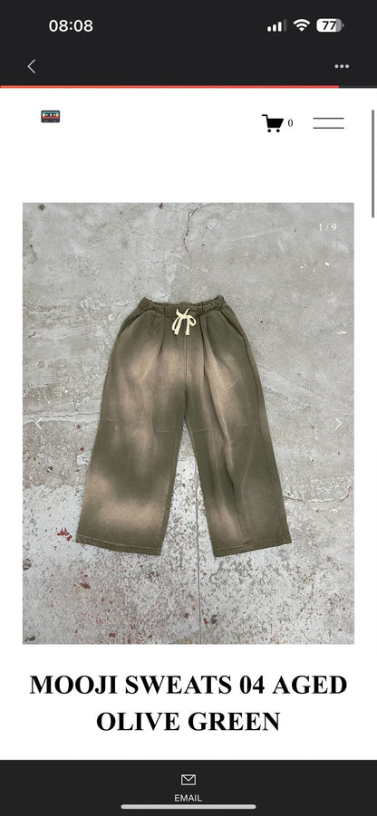Aged Olive Green Mooji Sweats