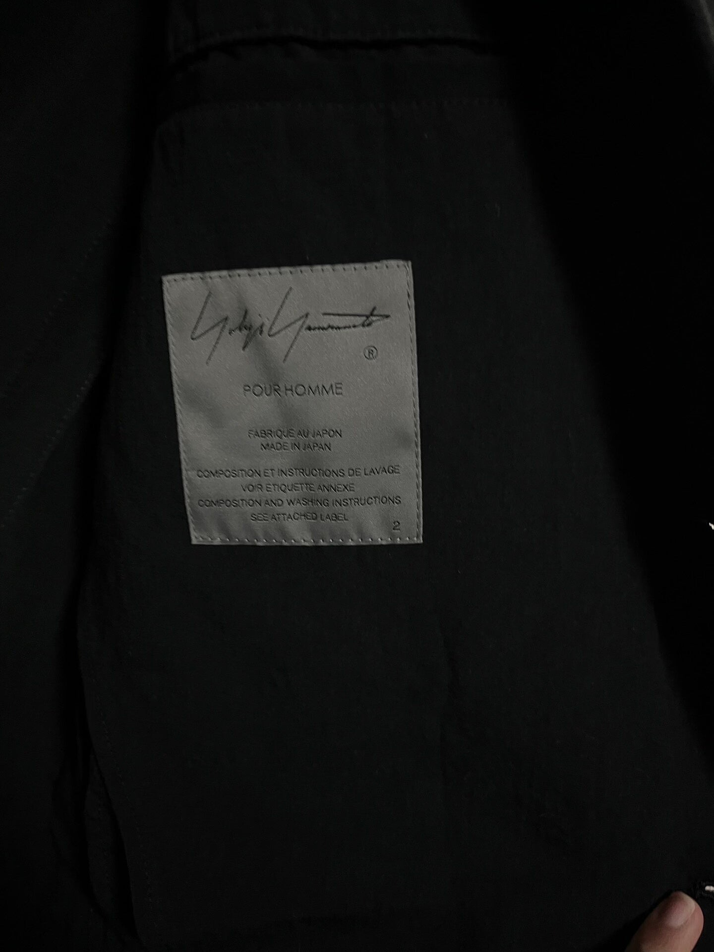 Yohji Yamamoto Asymmetric Suit Set