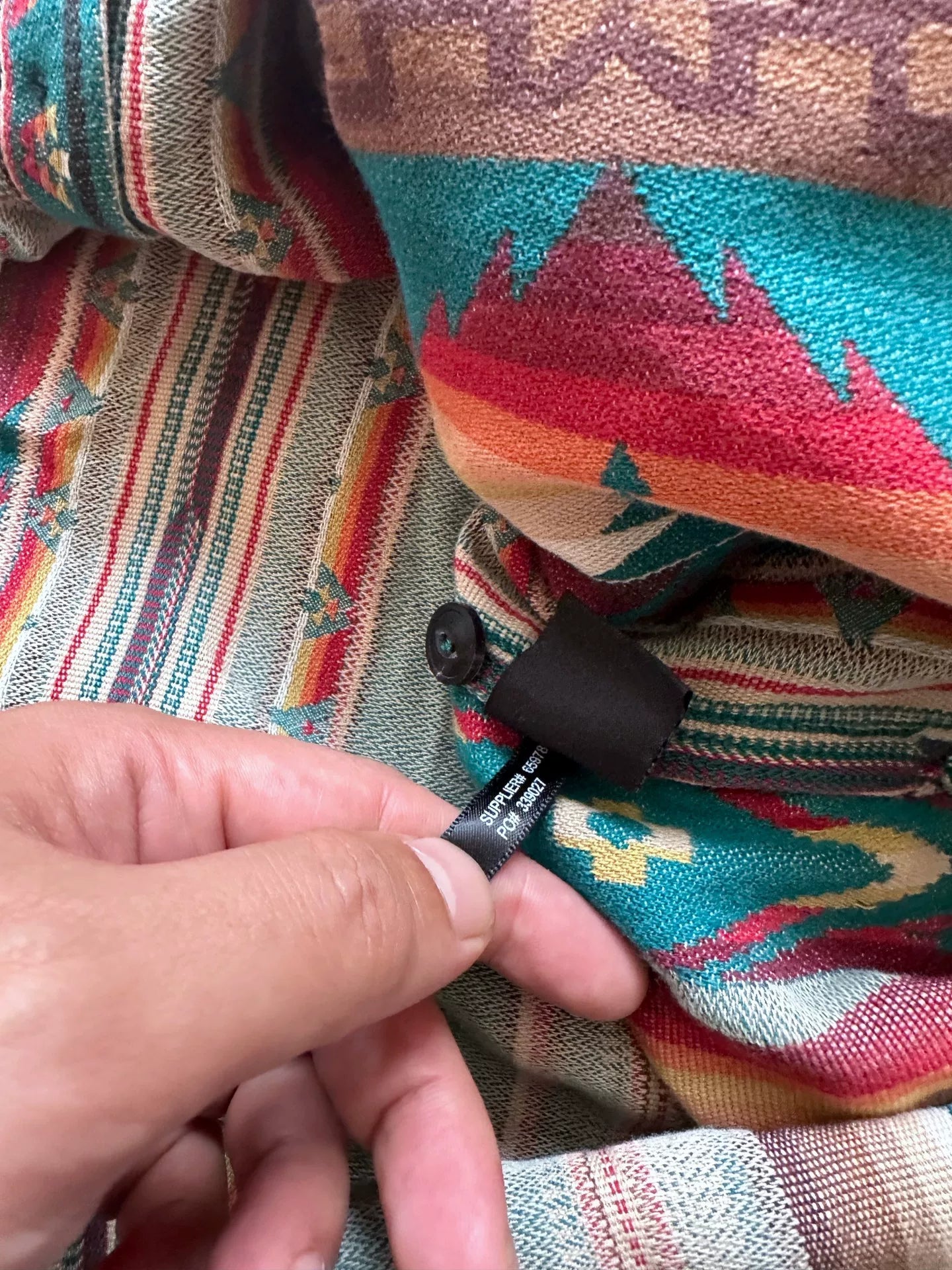 southwestern patterned long sleeve shirt