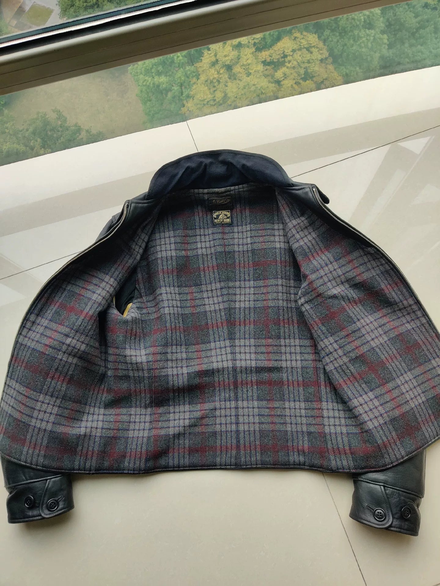 1930s style leather jacket by At Last & Co