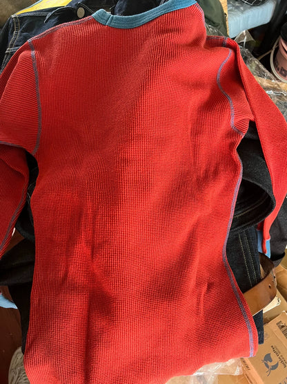 Freewheelers Waffle Knit Top Size M