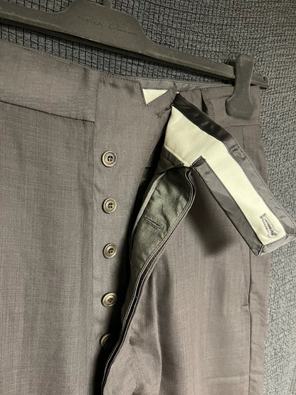 rick owens double-layer wool trousers for men