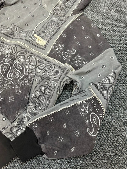 Amiri Paisley Patchwork Hoodie