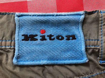 Kiton Casual Pants in Light Green Color