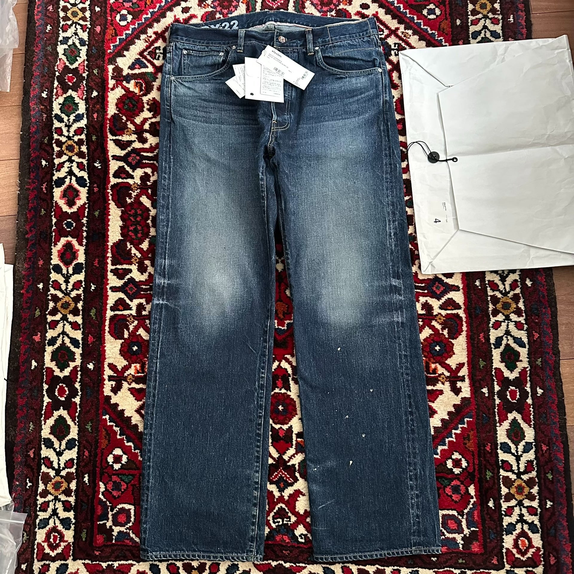 visvim dry wash denim pants size 2