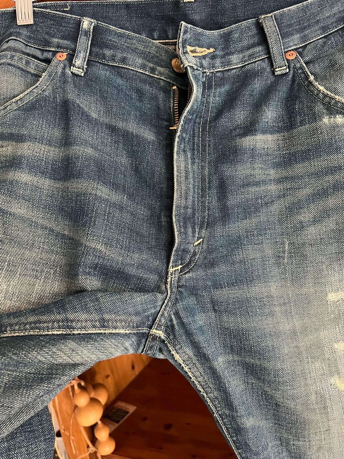 RRL Double RL Distressed Denim Jeans