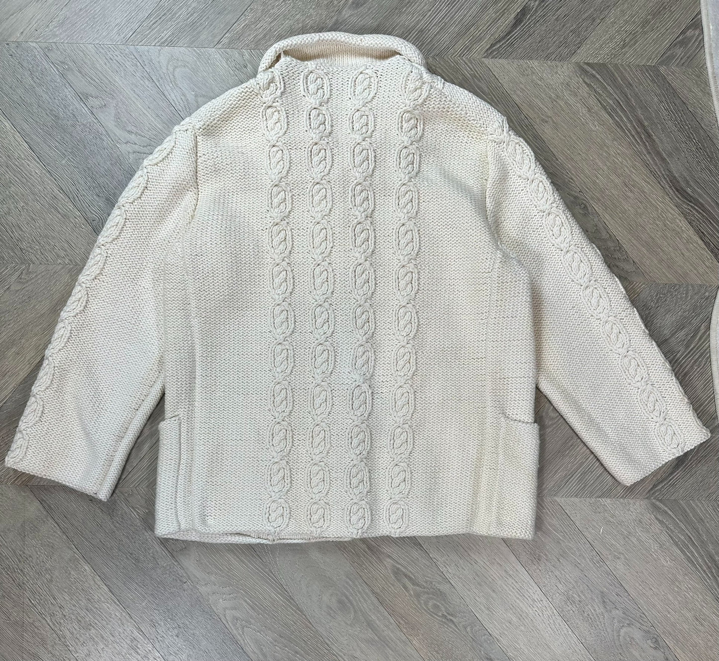 visvim highland knit bucky coverall ivory