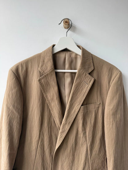 Yohji Yamamoto Textured Beige Blazer Jacket