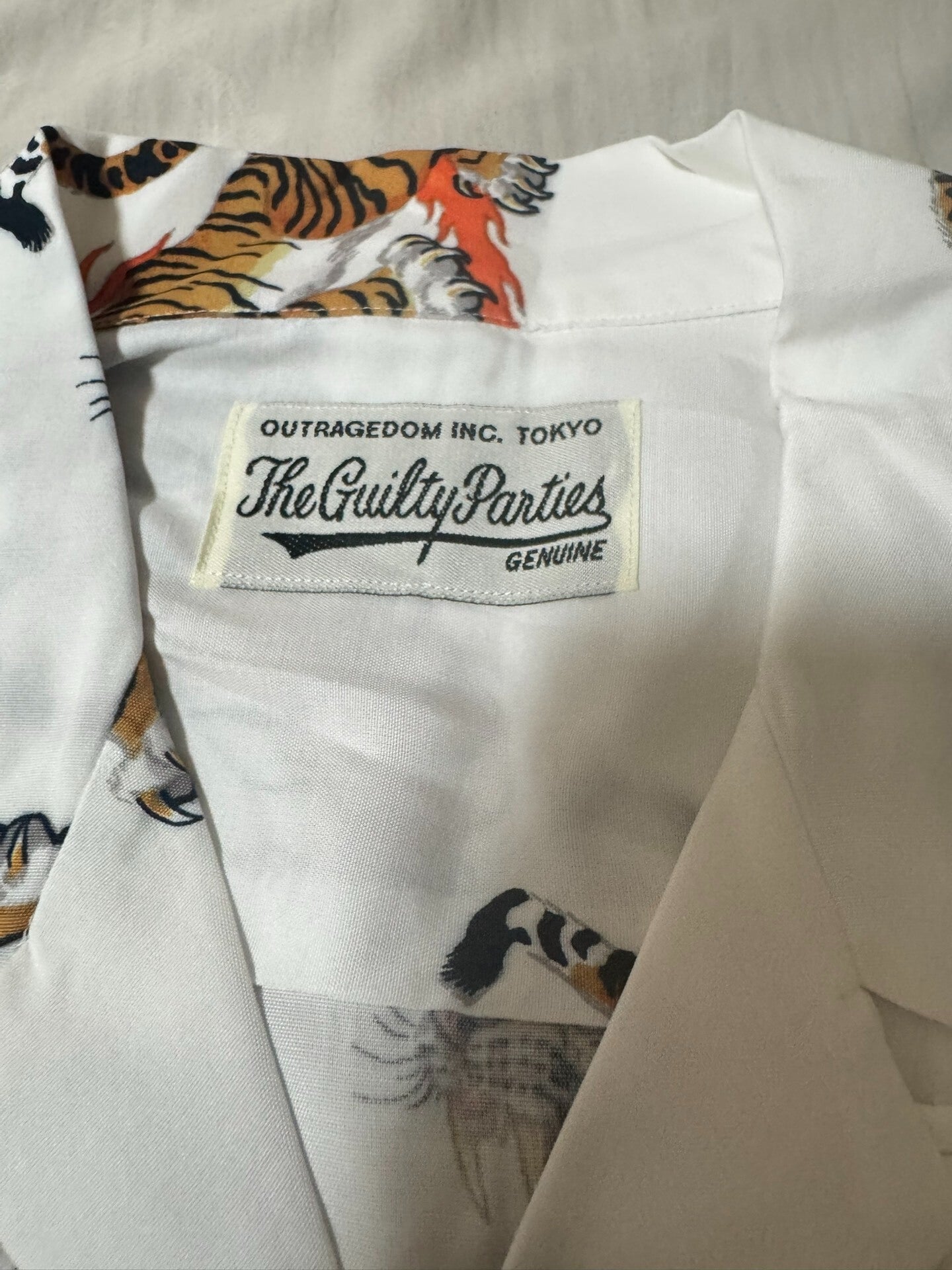 Wacko Maria x Tim Lehi Flame Tiger Shirt