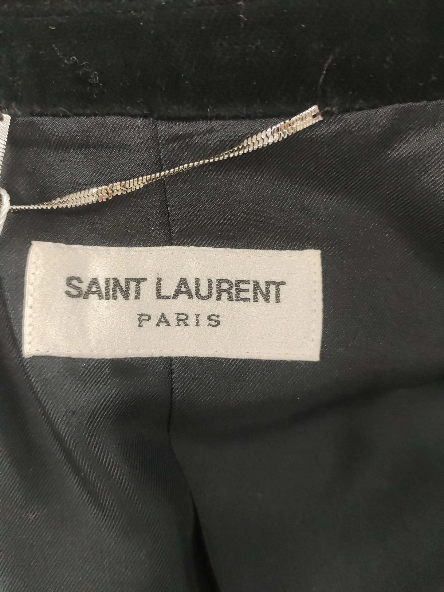Saint Laurent Black Velvet Blazer 48