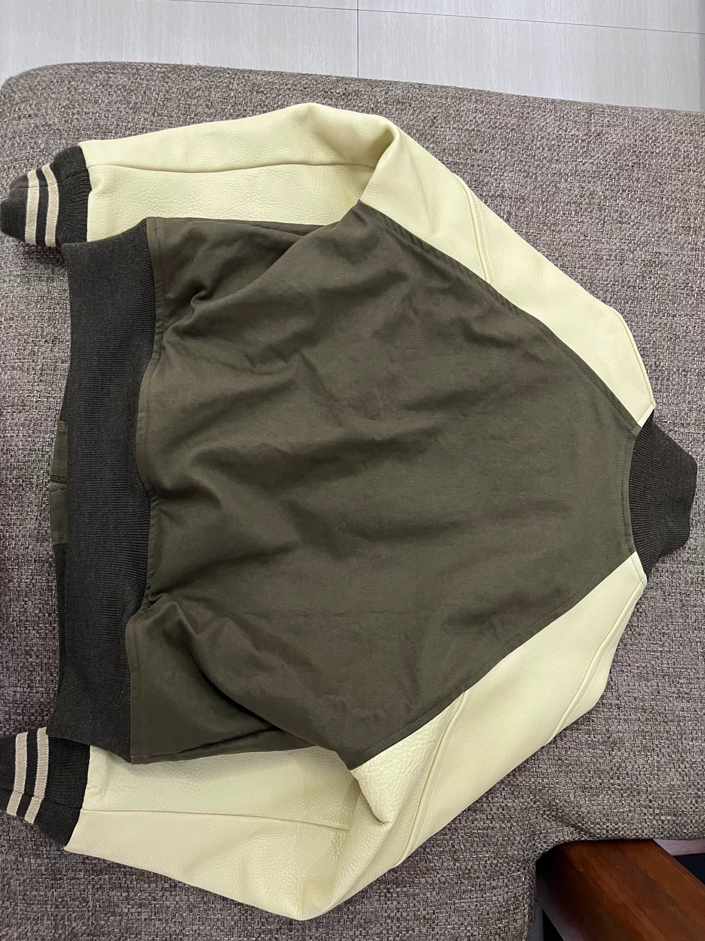 Nigel Cabourn 24AW M42 Leather Sleeve Deck Jacket