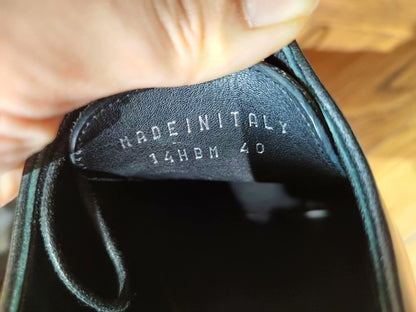 Dior Black Leather Shoes Size 40