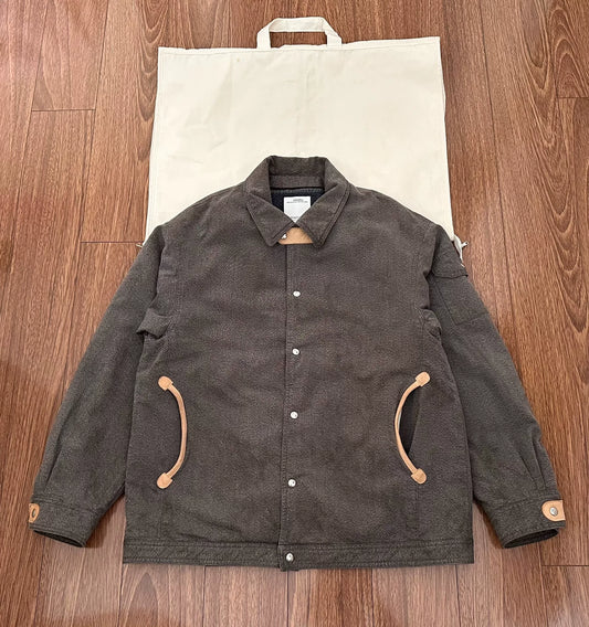 visvim willis blouson coach jacket grey
