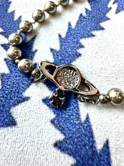 vivienne westwood gray pearl necklace
