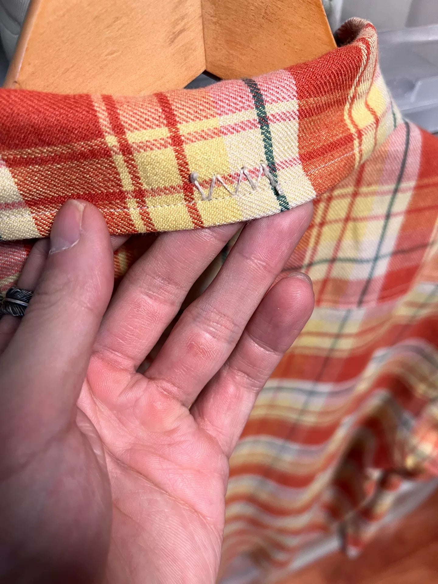 Visvim Red/Yellow Plaid Shirt