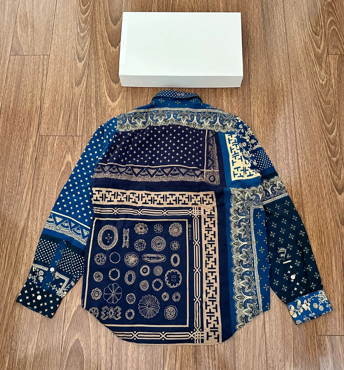 visvim jumbo shirt silk bandana oversized design