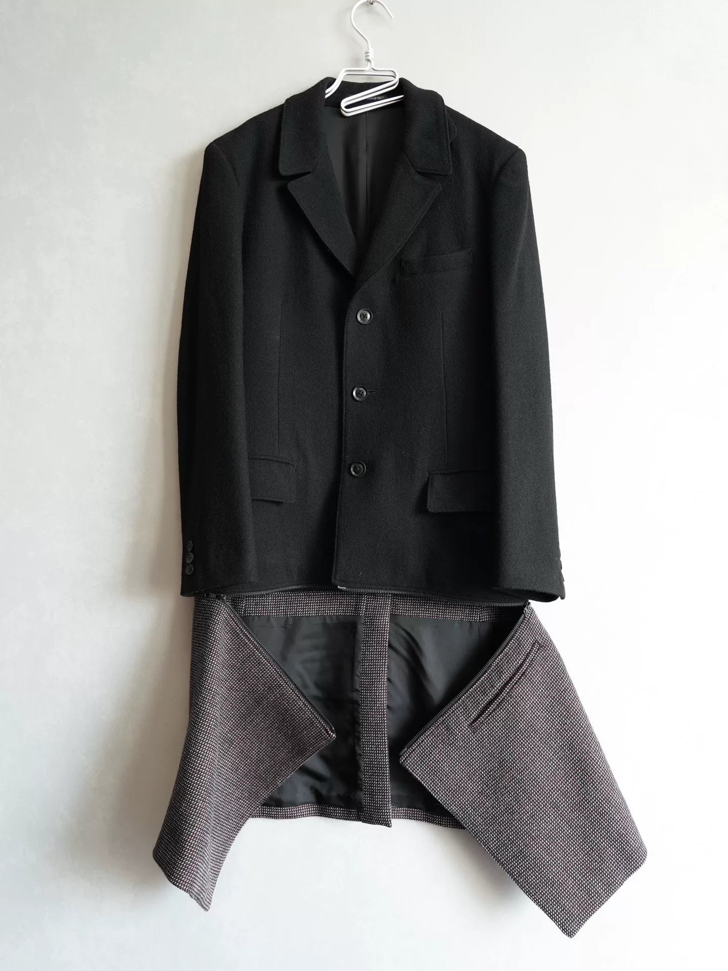 Yohji Yamamoto Removable Dr. Jacket Coat