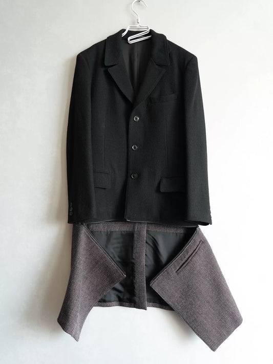 Yohji Yamamoto Removable Dr. Jacket Coat