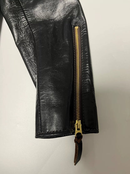 black leather jacket by Y'2 Leather