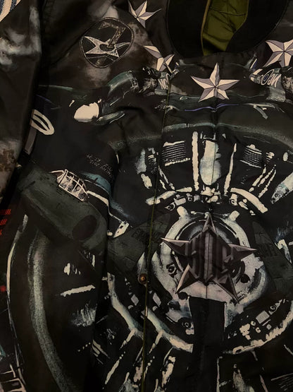 givenchy bomber jacket with aviation print