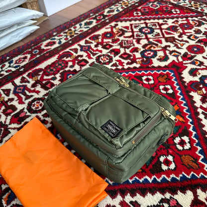 porter tanker camera bag in green