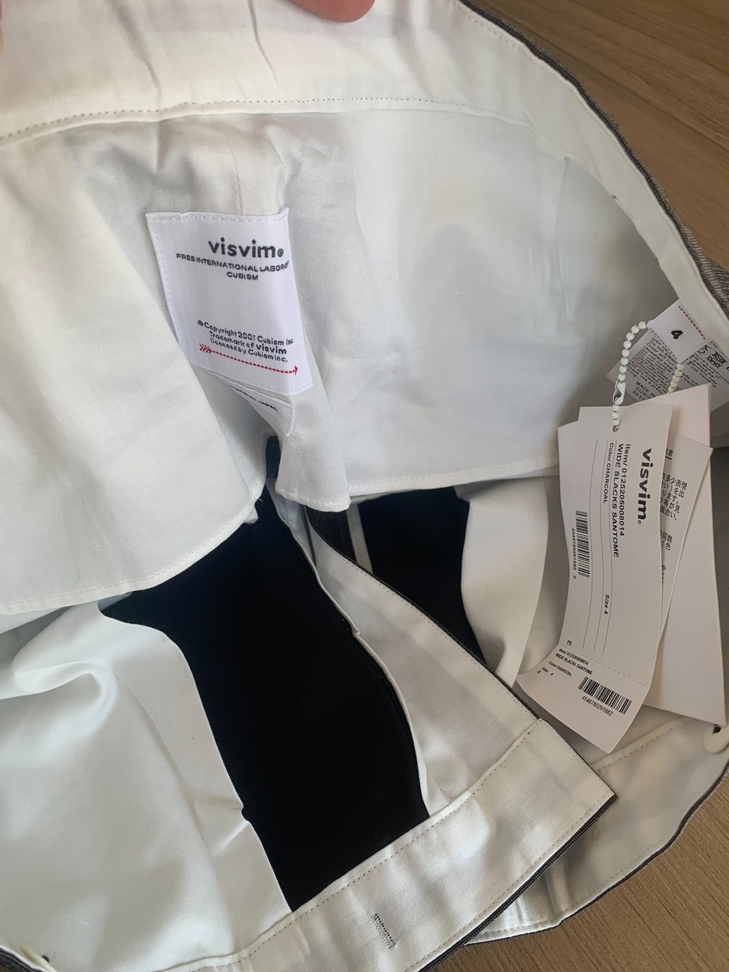 VISVIM WIDE SLACKS SANTOME Straight Trousers