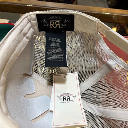 RRL Distressed Bull Baseball Cap