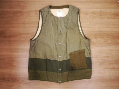 19AW Visvim Sheepskin Vest in Olive