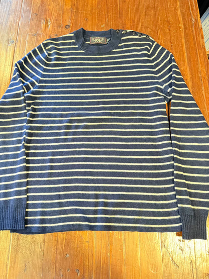 RRL Ralph Lauren Men's Striped Sweater S