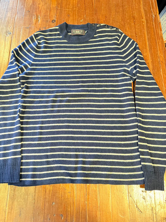 RRL Ralph Lauren Men's Striped Sweater S