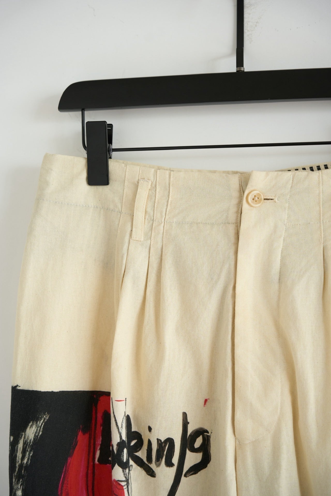 Yohji Yamamoto 17SS Hand-Painted Trousers