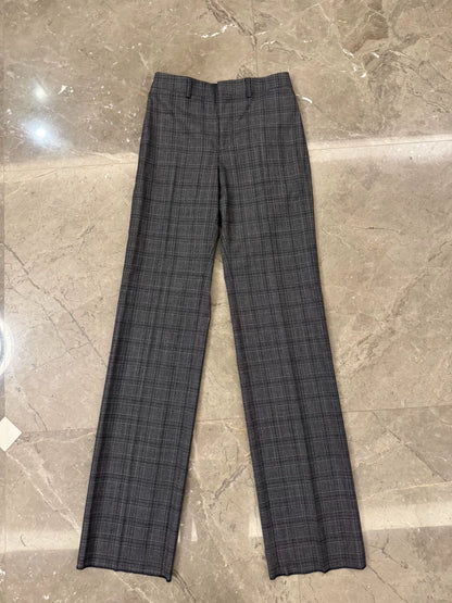 Celine Hedi Slimane Checkered Trousers