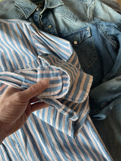 RRL Double RL Western Stripe Shirt
