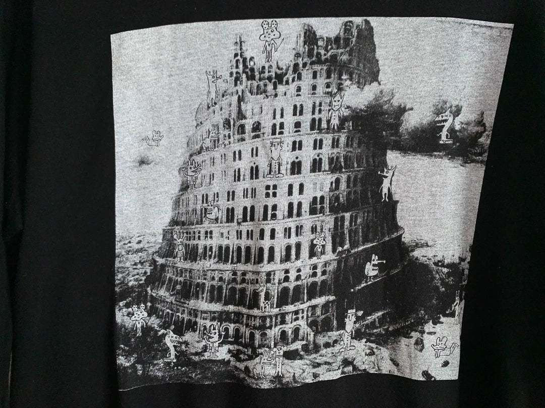 Undercover Castle Monster Print Long Sleeve Tee