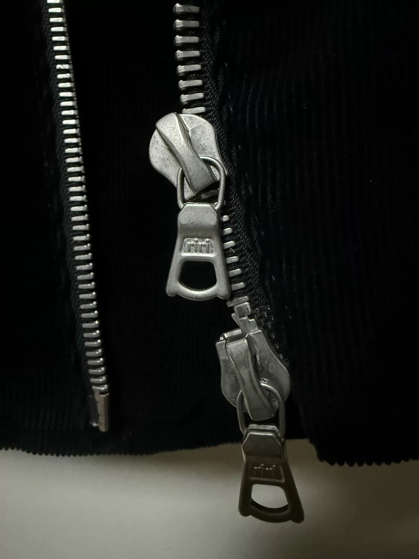 dries van noten black velvet zip jacket