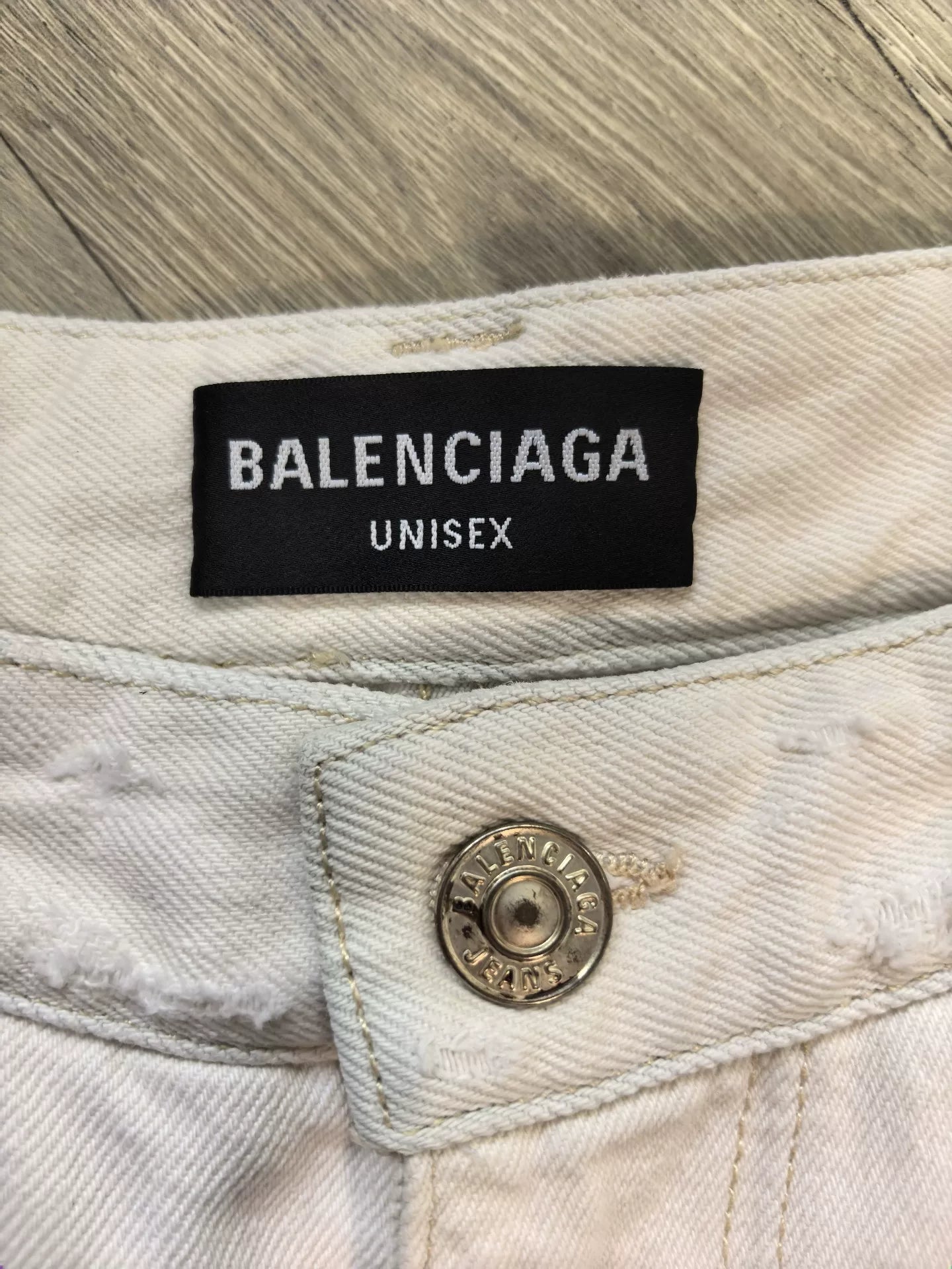 Balenciaga Oversized White Cargo Pants