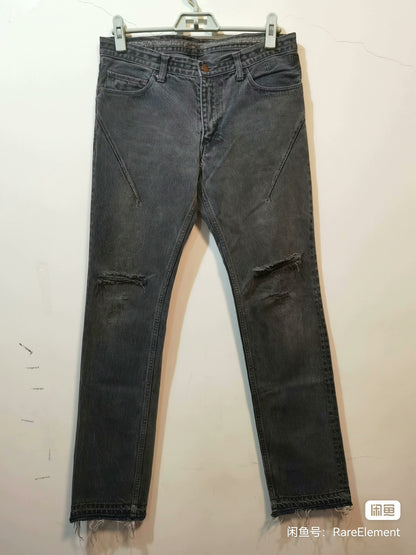 Playboi Carti Distressed Black Denim Pants