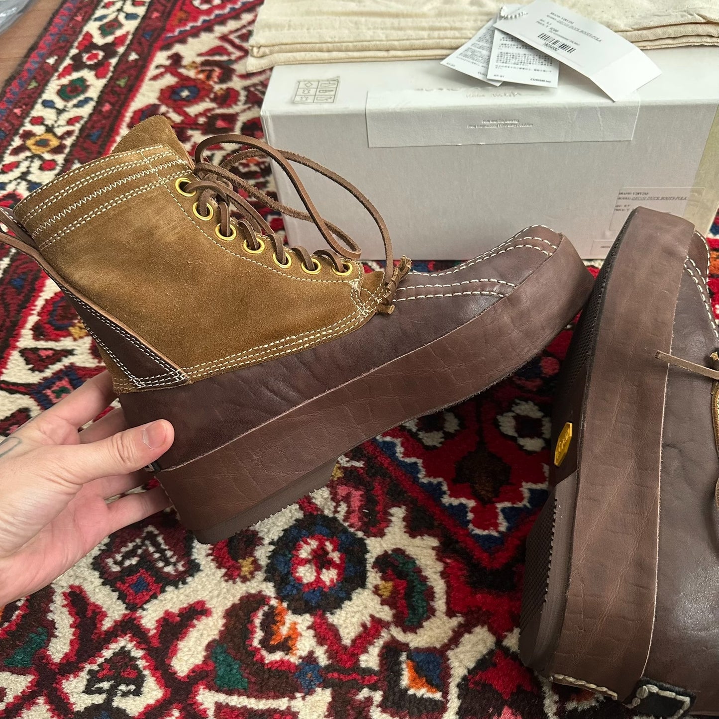 visvim decoy duck boots size 9.5