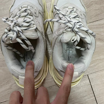 Balenciaga Triple S Sneakers White Brown