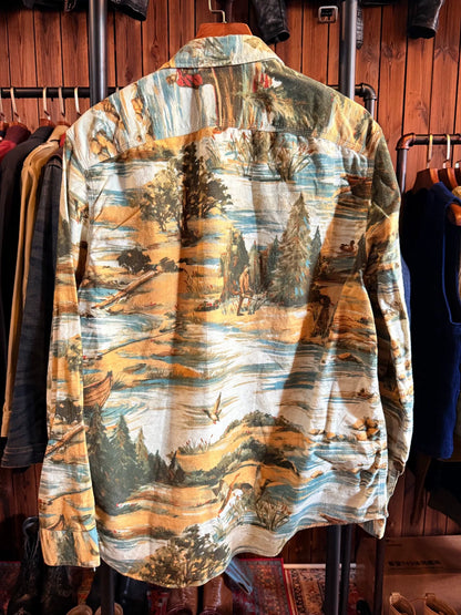 RRL Duck Hunting Oil Painting Shirt