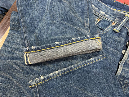 RRL Vintage Distressed Denim Jeans