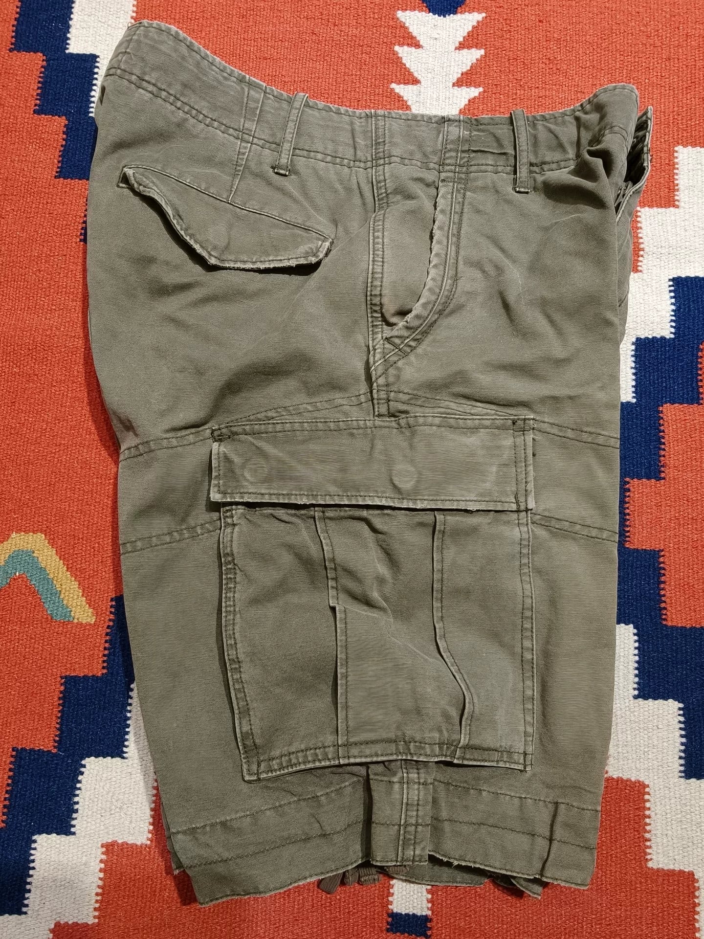 Early Heavyweight RRL Distressed Cargo Shorts