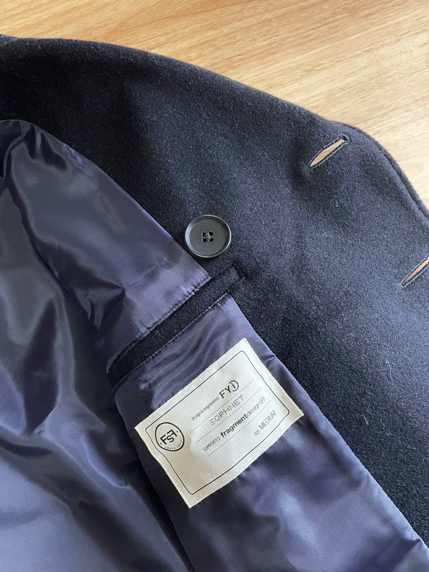 fragment design sophnet double-breasted coat