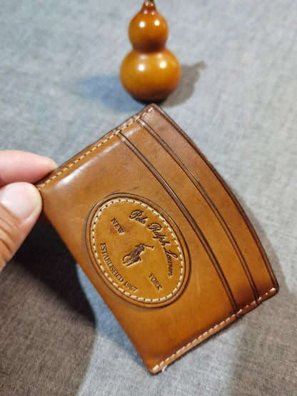 Ralph Lauren Waxed Leather Card Wallet